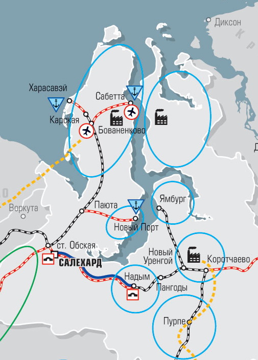 Карта харасавэй бованенково